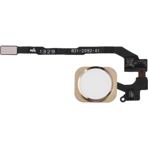 Flat cable Home button for Apple Iphone 5S Gold No fingerprint reader assembled