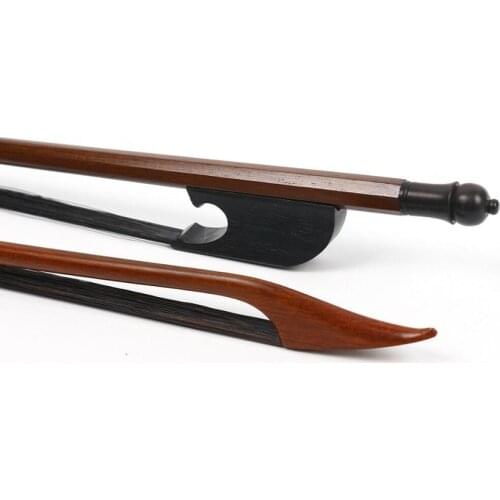 4/4 Violin Bow Baroque Model Straight Black AAA Horse hair Ebony frog yinfente Violin parts