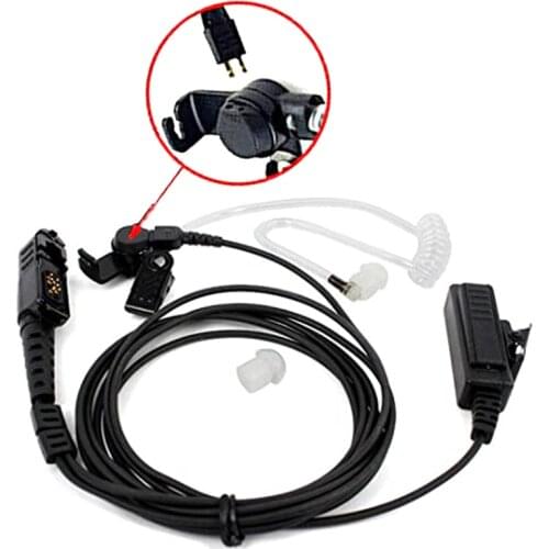 1pc 2-Wire Headset Earpiece Microphone Interphones For MOTOROLA XPR3300 XPR3500 XIRP6600 E8600 Radio Walkie Talkies Dropshipping