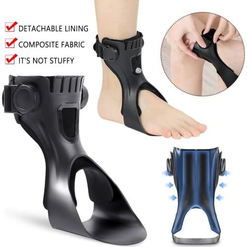 1 Pcs Drop Foot Brace Orthosis Valgus corrector Hemiplegia Stroke Shoes walking Foot Support With Comfortable Inflatable Airbag