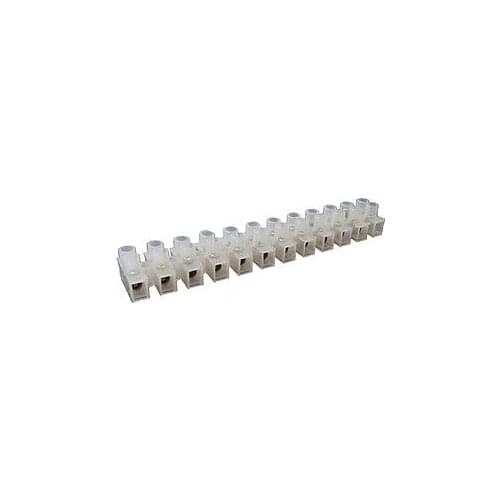 10 Pcs Wire Connector 12-Position Barrier Terminal Block 10A