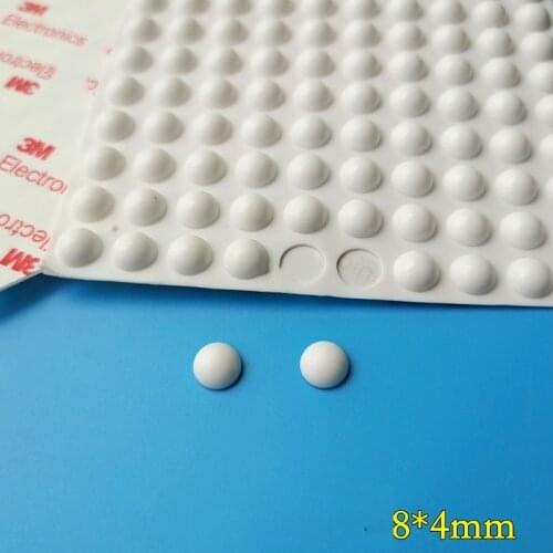 200PCS 8*2MM SELF ADHESIVE SILICONE DROPS NON-SLIP RUBBER PAD, SHOCK ABSORBER, FURNITURE CORNER RUBBER