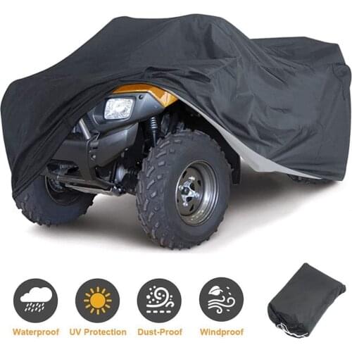 210T Thickened Oxford Cloth Waterproof Dustproof Anti-UV Quad Bike ATV Cover Full Coverage Cover For ATVs UTVs Quad Bikes
