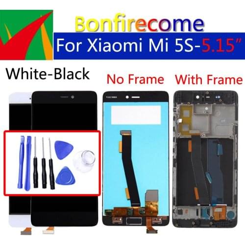 5.15" Original Display For Xiaomi Mi 5S Mi5S LCD Touch Screen Digitizer With Frame Replacement For Xiaomi Mi 5S Display Assembly