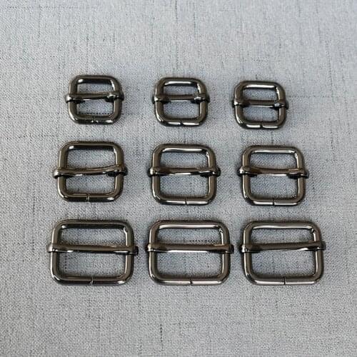 50 Pcs 15mm 20mm 25mm Metal Adjuster Slider Rucksack Bag Handbag Dog Collar Leather Sewing Accessory Straps Belt Buckle Hardware