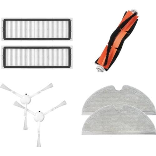 Accessories For Xiaomi Vacuum 2C Robot Cleaner Main Roller Side Brush Hepa Filter Mop Cloth Parts Kits