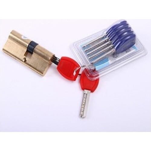 Door Cylinder Hardware Biased Lock 65-110MM Cylinder AB Key Anti-Theft Entrance Brass Door Lock Lengthened Core Extended Custom
