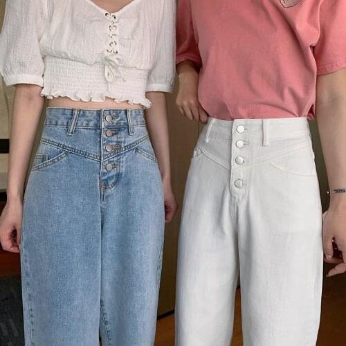 New High Waist Jeans Women Wide Leg Jeans For Women Denim Straight Pants Mom Jeans Oversized Loose Streetwear Jeans Trousers