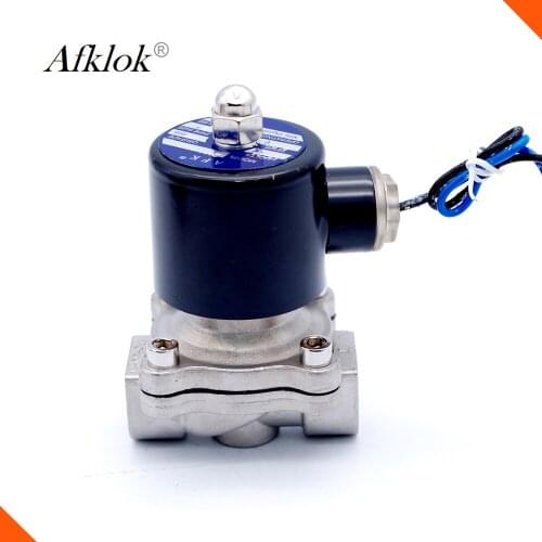 2W-250-25B Direct acting 1" inch electric solenoid valve 12v dc NPT thread Stainless steel