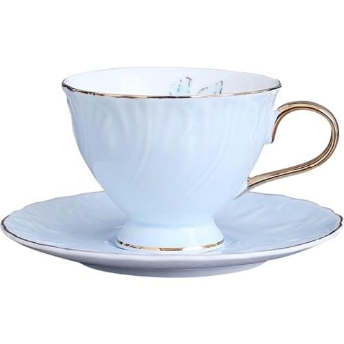 China Ceramic Coffee Cup Set 100ml Mug With Dish British Afternoon Tea Cup Milk Cups Italian Concentrated Coffee Cups