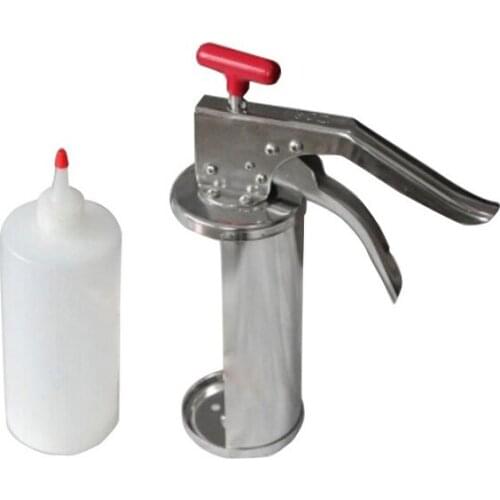 Stainless Steel Hamburger gun, Salad Dressing gun tomato sauce gun with one bottle Top Quality