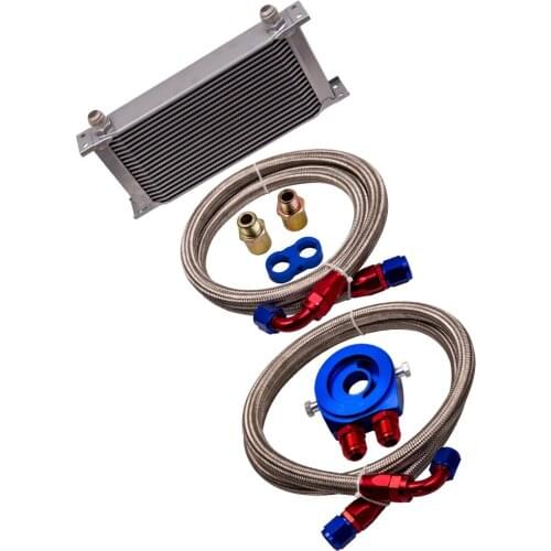 Oil Cooler Kit+Sandwich Plate+ Oil Lines Kit for Japan Cars 01EGD006BBL