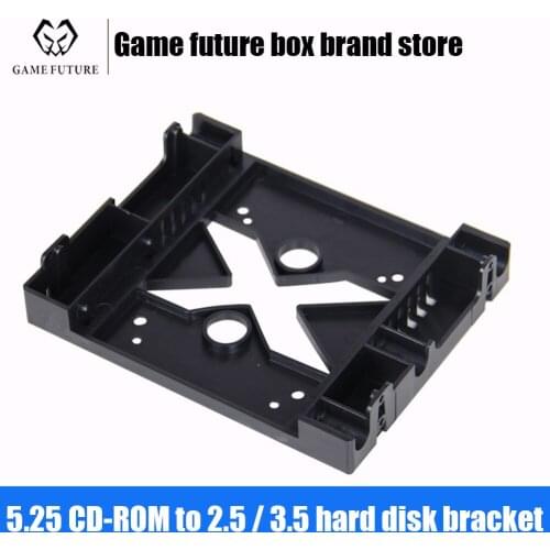 5.25 Optical Drive Position 3.5 inch to 2.5 inch SSD HDD Mounting Fan Adapter Bracket Dock Hard Drive Holder SSD Tray