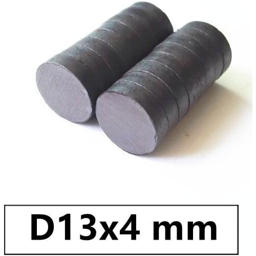 10-30pcs/lot Y30 Disk Ferrite Magnet 13*4 mm Permanent magnet 13mm x 4mm Black Round Speaker 13x4 mm