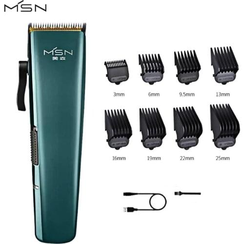 Xiaomi MSN Hair Clipper S8 Salon Grade Mens Electric Clippers Trimmer Strong Power Mute Low Vibration R Type Safety Cutter