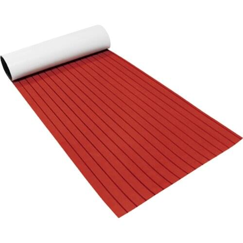 EVA Teak Decking Sheet for Boat Yacht Marine Floor Carpet Non-Slip and Self-Adhesive 94.5''x23.6
