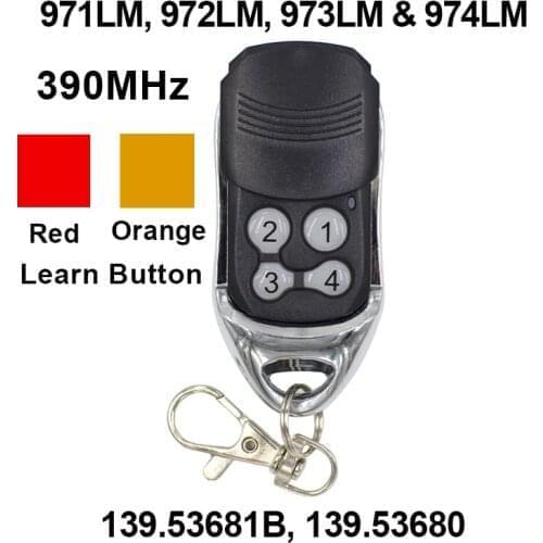 The Garage Door Remote Control Is Compatible With LiftMaster Craftsman Chamberlain 971LM 972LM 973LM 974LM 390MHz Transmitter