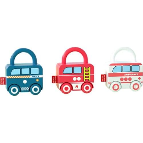 Hands-on Unlocking Digital Key Matching Sensory Learning Game Infant Fun 3 Packs ABS Material Montessori Educational Toys