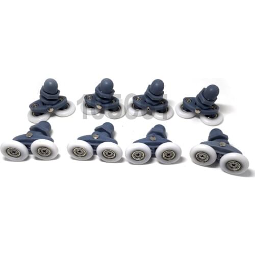 Shower Door Roller 20mm| 22mm/23mm/25mm/27mm Wheel Curved Spares Nylon Wheels 8PCS
