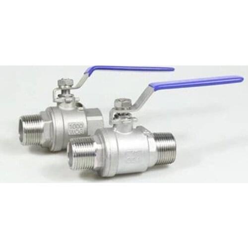 304 Stainless steel ball valve 1/4'' 3/8'' 1/2'' 3/4'' Female/Male Thread Valve Connector Joint Pipe Fitting Coupler Adapter