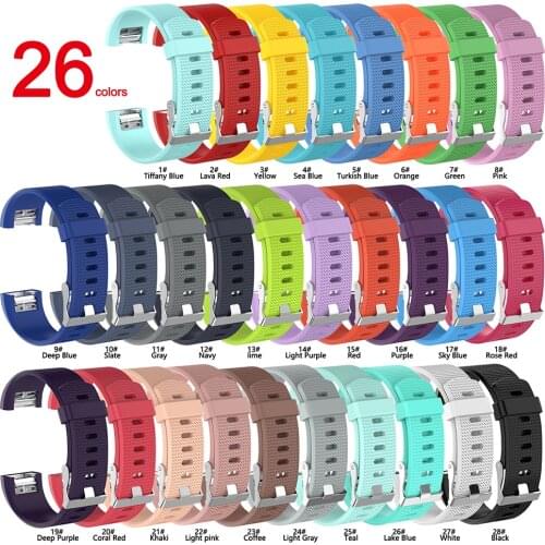 Silicone Sport Bands For Fitbit Charge 2, Breathable Sport Replacement Bands Air Holes Small & Large Women Men