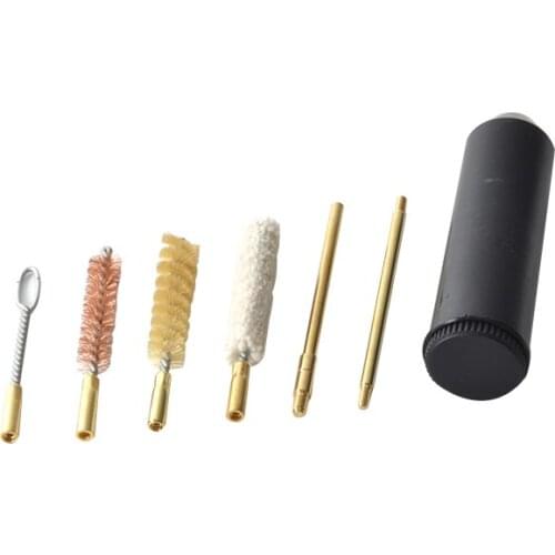 TACTIFANS 7pcs/set For Pocket Size Pistol Professional Gun Cleaning Tools For Pistols Cal.38/357/9mm Hunting Accessories