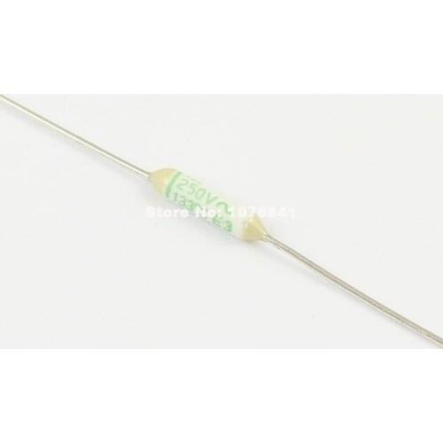 10pcs ELCUT UMI Microtemp Thermal Fuse Axial Type 324 TF Cutoff 133 Degree 1A 250V