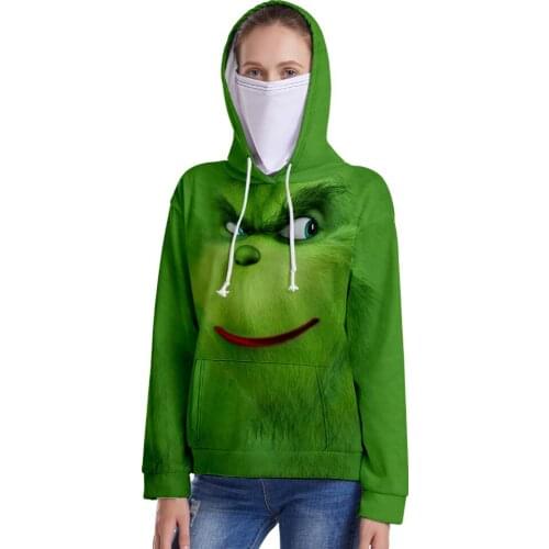 New Harajuku Fashion Funny 3D Cartoon Hooded Hoodie Sweatshirts Women/men Long Sleeve 3D Streetwear Hoody Tops and Headscarf