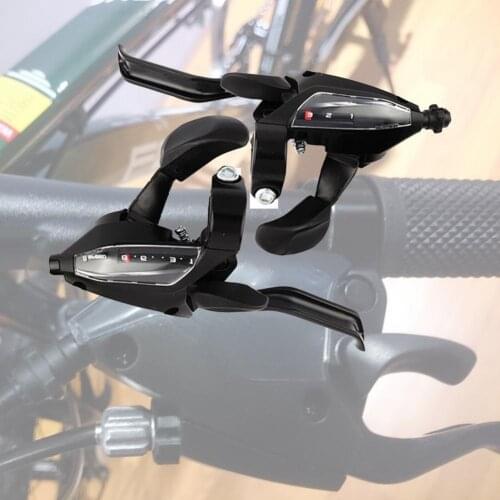 1 Pair EF500-8 Bicycle Derailleur Quick Changing Visual Window Black 24-Speed MTB Gear Shifter Mountain Bike Bicycle Derailleur