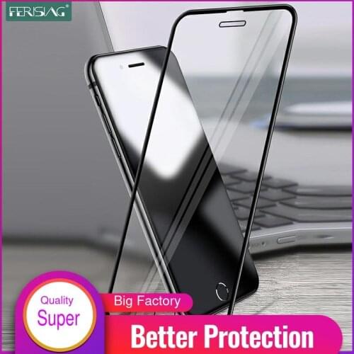 FERISING 9D Curved Edge Tempered Glass For iphone 6 6S 7 8 Plus Screen Protector Oleophobic Coating 6P 6SP 7P 8P Protective