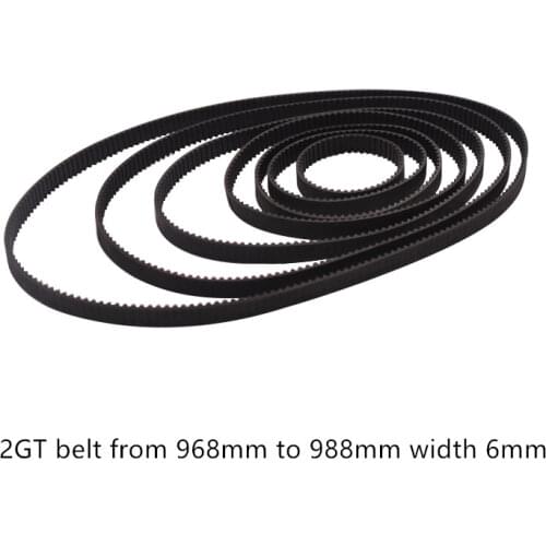 LINK CNC 3D Printer Laser Cnc Closed Loop Rubber GT2 Timing Belt Length 960mm to 994mm Width 6mm Conveyor