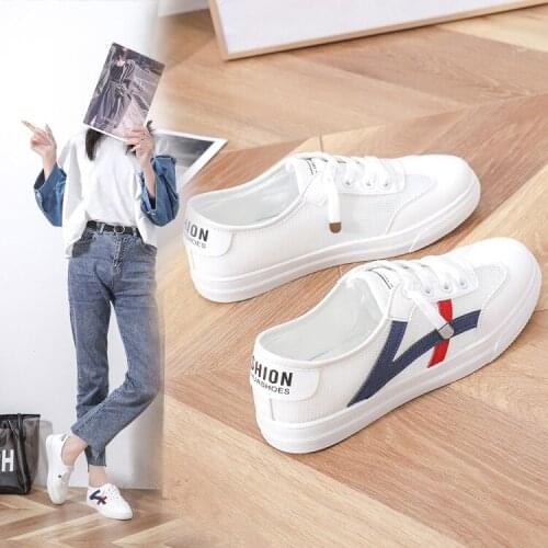 Womens Shoes 2021 Spring and Summer New Fashion Womens Low-top Casual Womens Shoes Breathable Flat Shoes Womens Sneakers 2