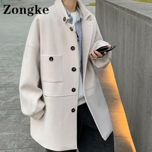 Zongke Mens Wool Coats