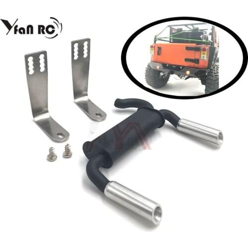 1 Set KYX Simulation Model Car Tailpipe Exhaust Pipe For TraxxasTRX-4 Axial SCX10 90046 RC Car Parts Gas Exhaust Pipes Kits