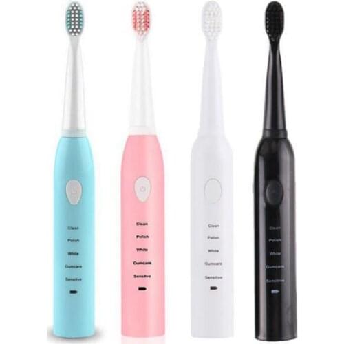 12set/lot Intelligent Five-range Electric Toothbrush Household Soft Bristle USB Charging Ultrasonic Automatic Toothbrush HA1983