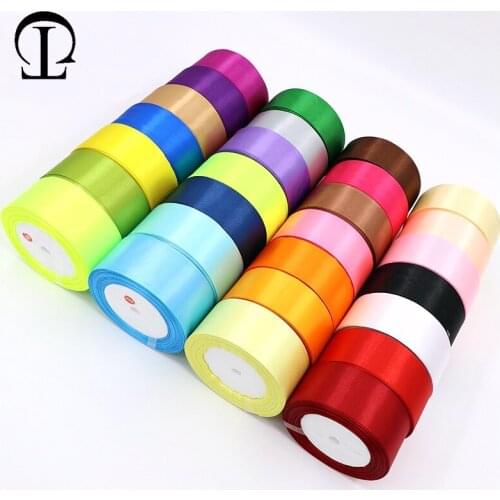 25yards 4cm Grosgrain Satin Ribbons for Gift Wrapping Wedding Christmas Party Decoration Supplies DIY Bow Craft ribbon Decor