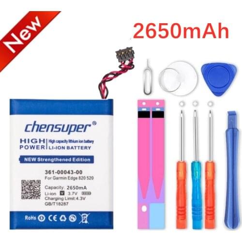 1600mah for GARMIN Edge 820 Battery 200 205 500 Edge 520 Explore 520 plus 010-01626-02 361-00043-00 361-00043-01 361-0043-00 GPS