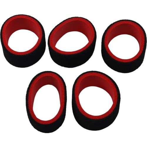 5Pcs 2-Color RC Cars Transmitter Steering Wheel Foam Grip Hand Wheel Sponge for TRAXXAS Futaba 3Pv 4Pls 4Pv 4Px R 7Px Prc X4 FS