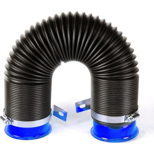 Car Intake Hose Engine Turbo Adjustable Tube Pipe With Connector & Braket Smart 76mm Universal Flexible Inlet Ducting