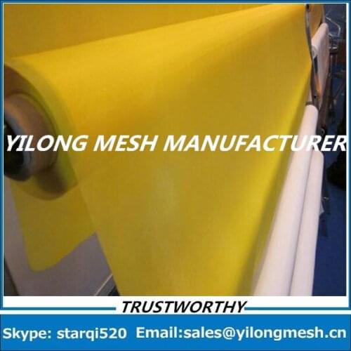 Free Shipping And Fast Delievery!!! 30 Meters 80T(200mesh) -48um-280cm Yellow Polyester Monofilament Silk Screen Printing Mesh