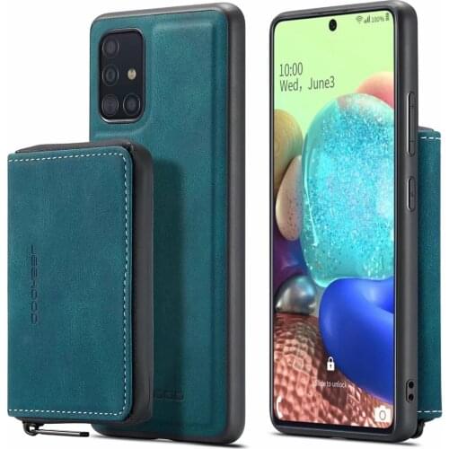 Blocking Detachable Case for Samsung Galaxy A32 A22 A12 A32 A52 A72 A51 A71 M12 F12 5G Magnetic Zipper Pocket Wallet Cards Cover