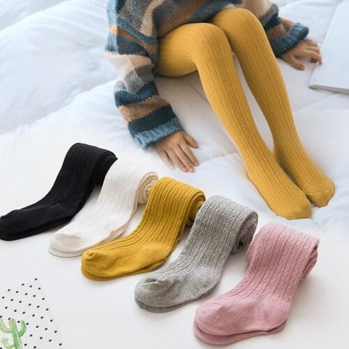 Baby Tights Winter Solid Color Soft Knitted Warm Baby Girl Tights Newborn Toddler Tight Boy Girl Pantyhose Kids Girls Clothes