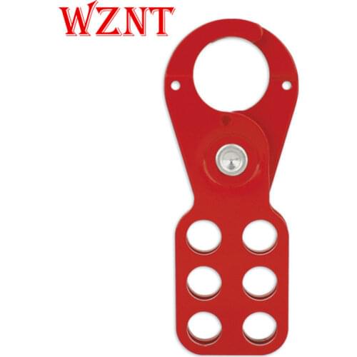 Economical steel safety buckle lock Spray 6-hole locking jaw buckle Lockout tag lock hook Energy isolation Safety lock