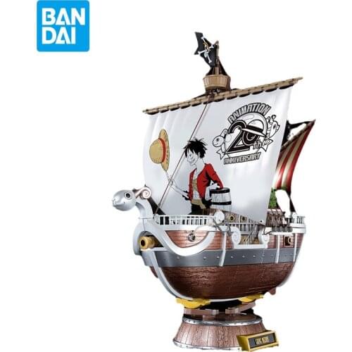 Bandai One Piece Figure Going Merry Model Anime 20th Anniversary Gift New Height 20cm Action Doll Collectible Childrens Toys