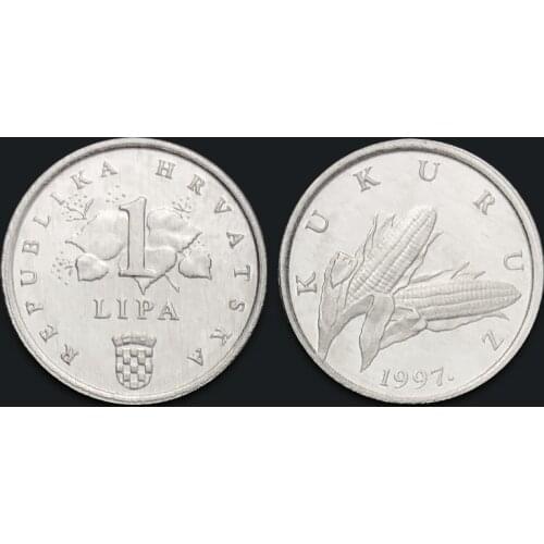 Croatia 1 Lipa 100% Real Genuine Original Coin Comemorative Coin Collection Rare Unc