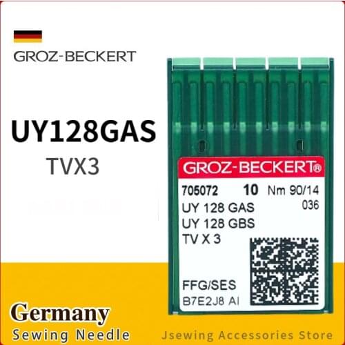 20 PCS UY128GAS Groz-Beckert Needles For Industrial Bartacking Sewing Machine Accessories TVX3 SY7272 MY1044 90/14