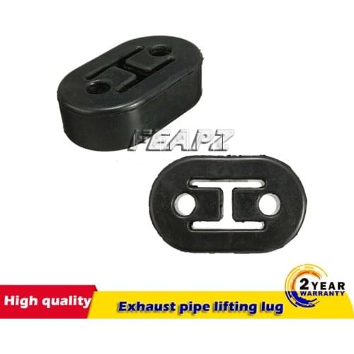 2pcs for pair black Car Exhaust Mount Repair Hanger Bracket Heavy Duty Rubber
