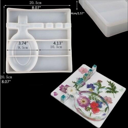 Spoon Storage Tray Epoxy Resin Mold Tableware Rack Plate Silicone Mould DIY Crafts Home Decortaions Casting Tools