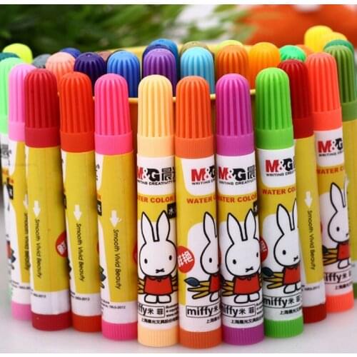 MG 18 Water Color Pen Office School Home Stationery Handbag Packing Watercolor Multicolor Washable Color Pen Smooth Vivid Beauty
