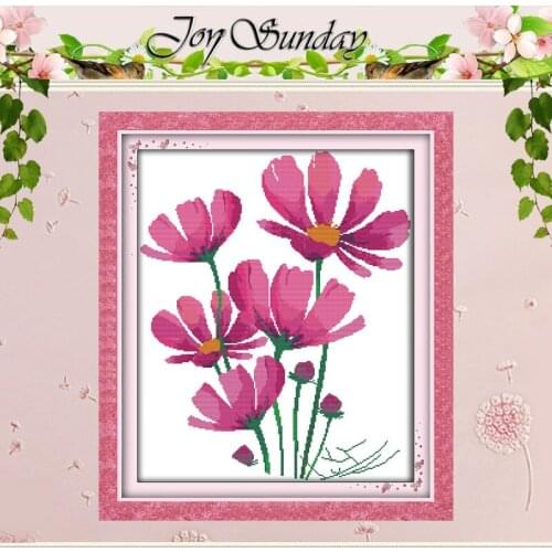 Galsang flowers Patterns Counted Cross Stitch 11CT 14CT Cross Stitch Set Wholesale Cross-stitch Kit Embroidery Needlework